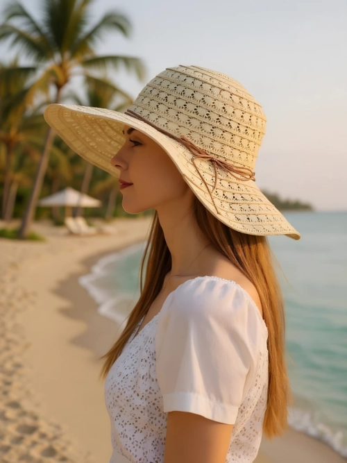 Royalfashion Солом'яний жіночий капелюх Convalia