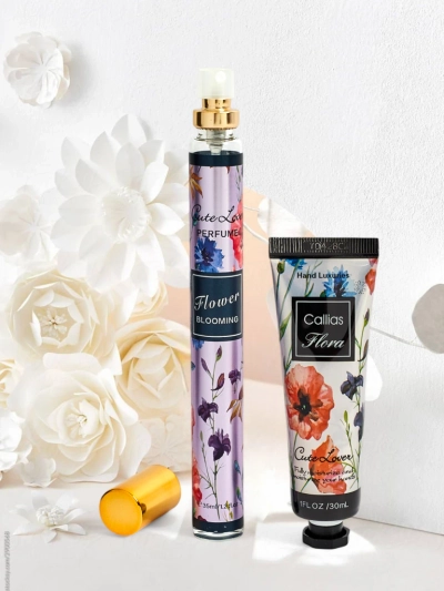 Sada Callias Flora Perfume & Krém na ruce - Flower Blooming 30ml