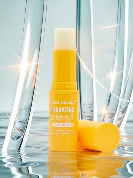 Proti-vráskový, hydratační a regenerační oční krém ve formě tyčinky s kolagenem