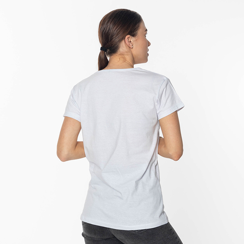 Біла жіноча футболка з принтом