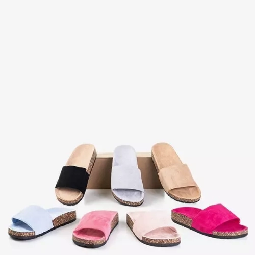 OUTLET Сірі жіночі тапочки Ratia - Взуття