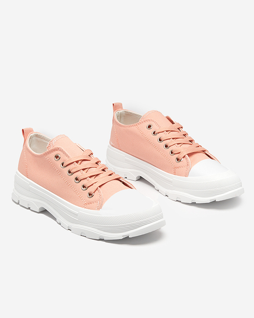 Рожеві жіночі кеди на високій підошві Mytiko