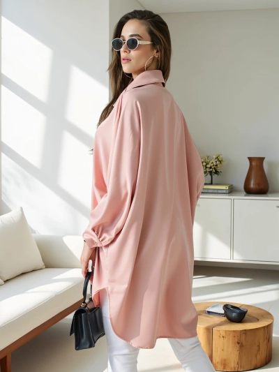 Royalfashion Dlouhá oversized košile pro ženy