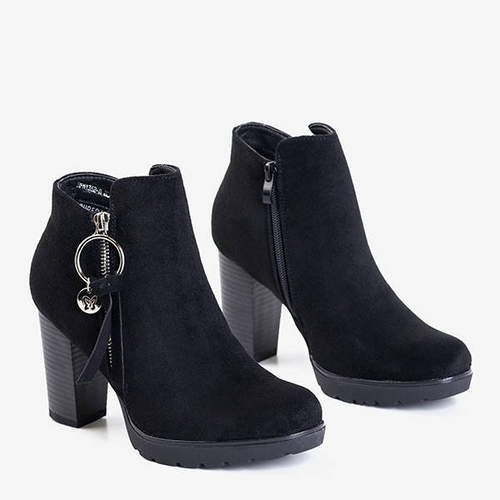 Чорні жіночі ботильйони з прикрасами від Bekhof - Взуття