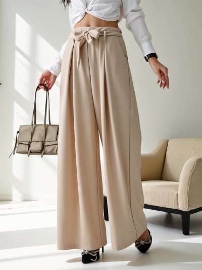 Royalfashion Široké dámské kalhoty