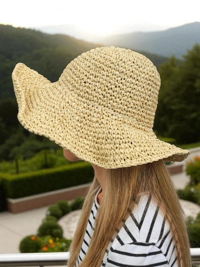 Royalfashion Dámský slaměný klobouk Lila Sun