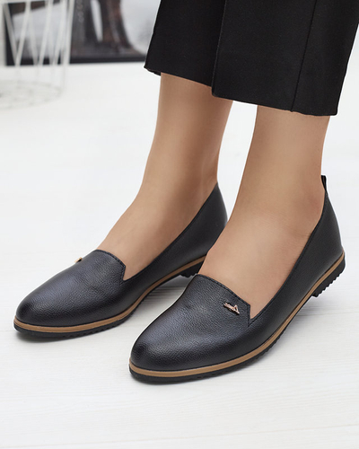 Černé dámské mokasíny Riorica- Obuv