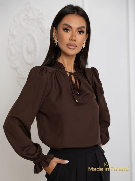 Dámská halenka s ozdobným výstřihem Frankie