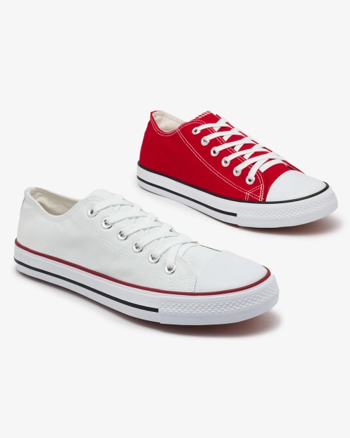 Червоні чоловічі високі кеди на шнурівці Ekileff- Footwear