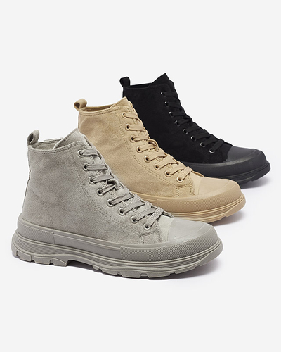 Šedohnědé dámské sportovní tenisky Dohho- Obuv