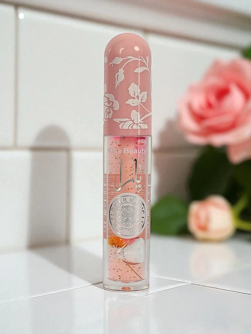 Блиск для губ з блискітками, що змінює колір