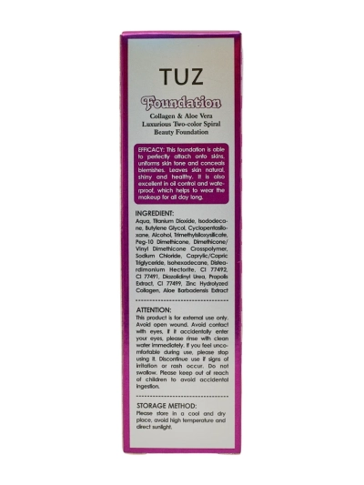 Hydratační dvoubarevný make-up na obličej s kolagenem Béžový