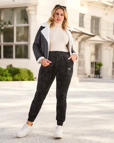 Royalfashion Утеплені жіночі спортивні штани PLUS SIZE