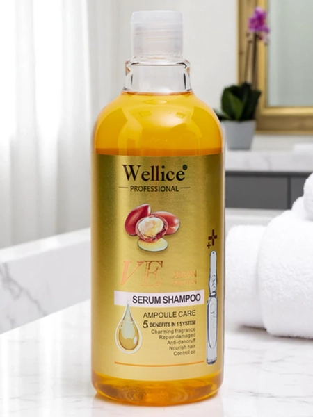 Profesionální vlasový šampon s arganovým olejem – Intenzivní hydratace a uhlazení vlasů 5 v 1