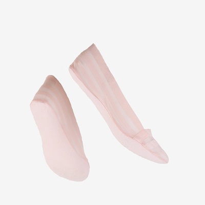 Світло-рожеві шкарпетки в смужку - Шкарпетки