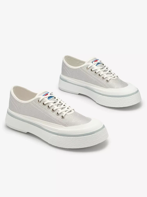 Royalfashion Світло-сірі жіночі кеди на платформі Ferriva