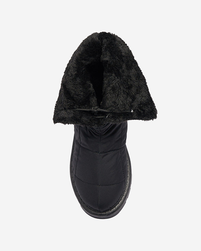 Černé dámské boty a'la snow boots Amirfu- Obuv