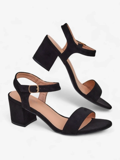 Royalfashion Dámské sandály z eko semiše Quarter