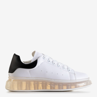 Bílé sportovní boty s černou vložkou Garcia - obuv