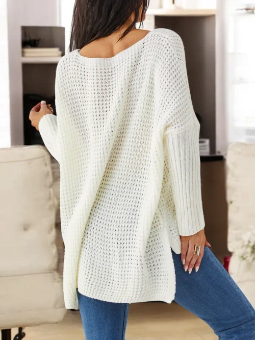 Royalfashion Акрилевий жіночий в'язаний светр з написами