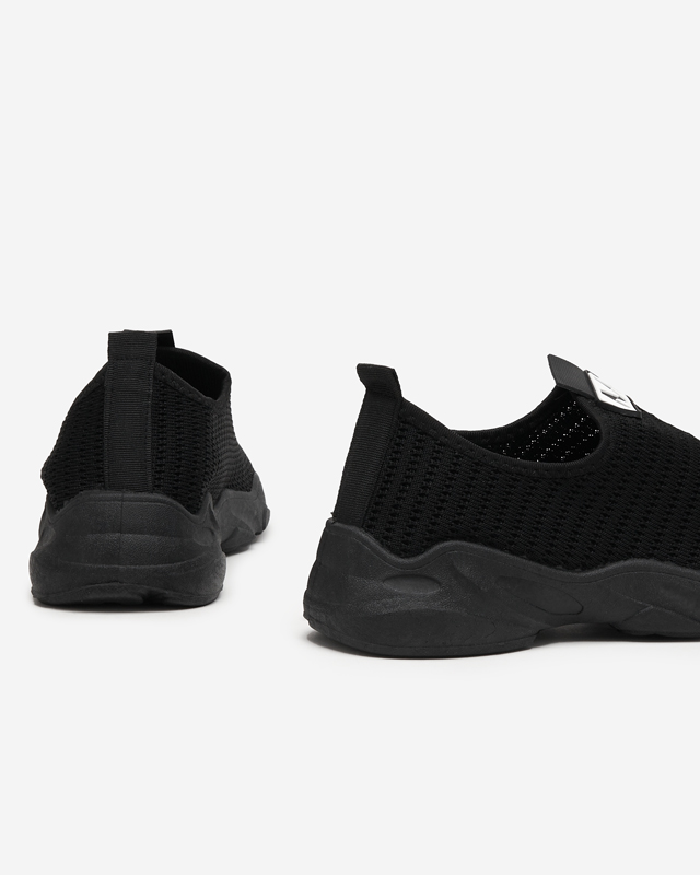 Černé dámské nazouvací sportovní boty Rulinso - Obuv