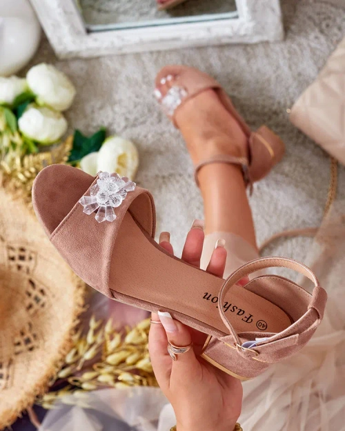 Royalfashion Жіночі босоніжки Voleso зі стразами