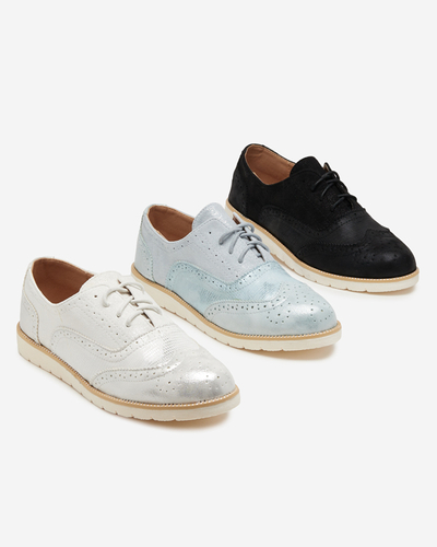 Блакитні жіночі туфлі на шнурівці Isdiohra