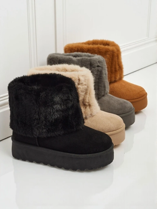 Чоботи a'la снігоходи жіночі з хутром Irelle
