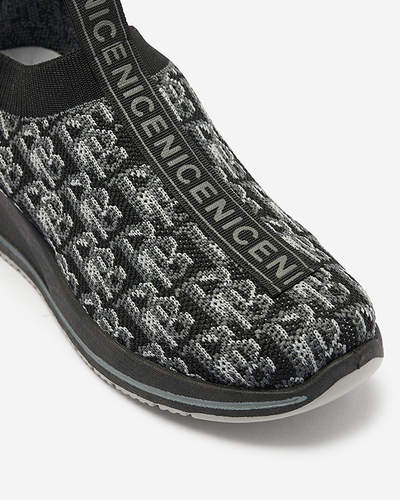 Černo-šedá dámská sportovní obuv s potiskem Scerpa- Obuv