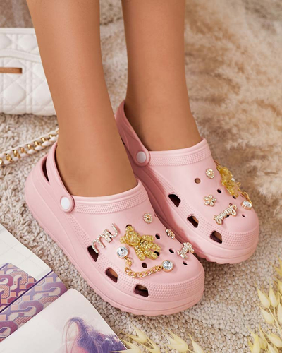 Royalfashion Dámské gumové žabky s ornamenty Fescas