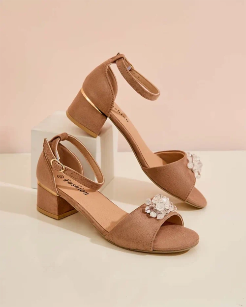 Royalfashion Жіночі босоніжки Voleso зі стразами