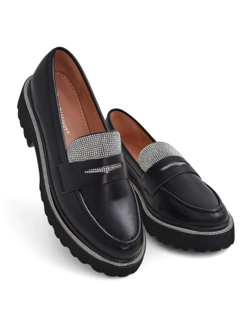 Royalfashion жіночі мокасини з стразами Vinness