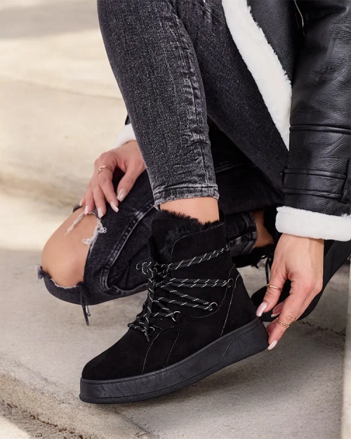 Жіночі мереживні сніжні чоботи Royalfashion Mommer