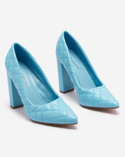 Сині жіночі туфлі-човники з тисненням Torosa- Footwear