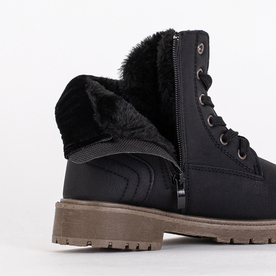 Dívčí černé aoxianské boty - Boty