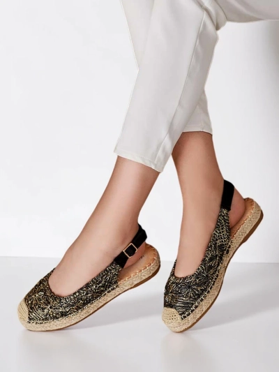 Royalfashion Dámské espadrilky s ozdobnou výšivkou