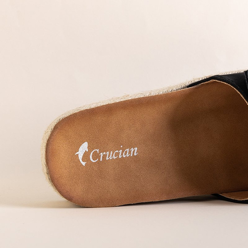 Чорні жіночі шльопанці на платформі Kalisa