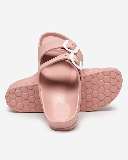 Світло-рожеві жіночі шльопанці Teliwo