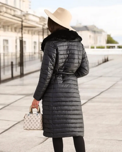 Royalfashion Dlouhý ženský kabát