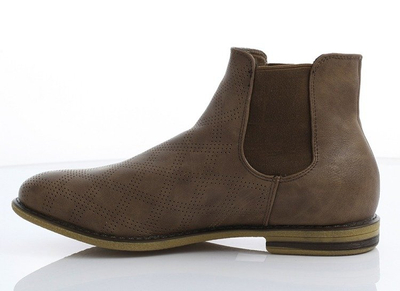 Sztyblety w kolorze camelowym - Obuwie