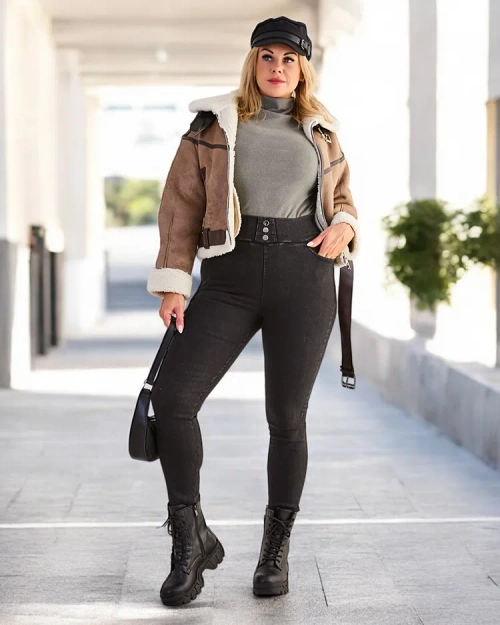 Жіночі бавовняні PLUS SIZE триггінг з брюками Royalfashion