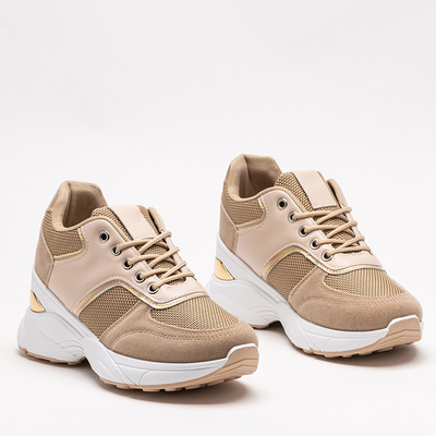 Hnědé sportovní boty tenisky Mariuopo - Obuv