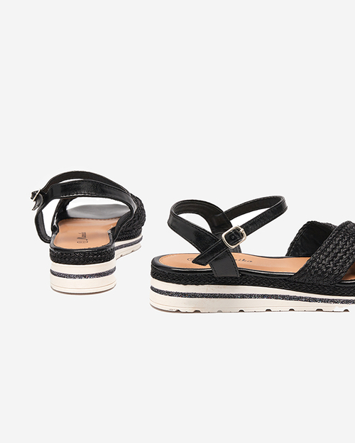 Чорні жіночі босоніжки Metifa