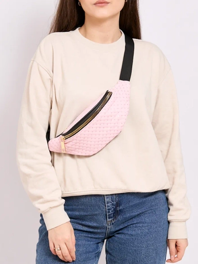 Royalfashion Жіночий стьобаний поясний мішок з паєтками