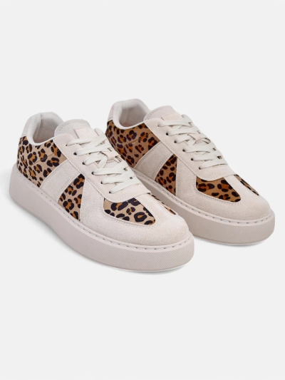 Royalfashion Dámské sportovní tenisky s leopardím potiskem Big Cat