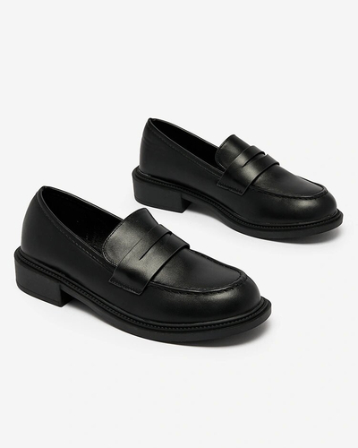 Royalfashion Класичні жіночі чорні мокасини Ojeri
