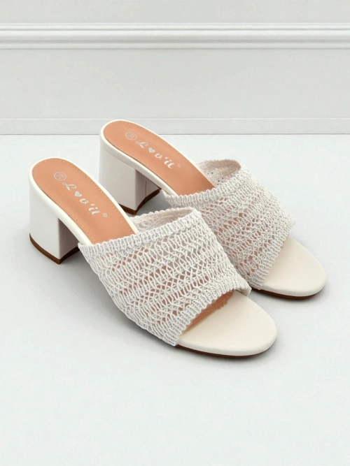 Royalfashion Жіночі шльопанці на підборах Sole Bloom