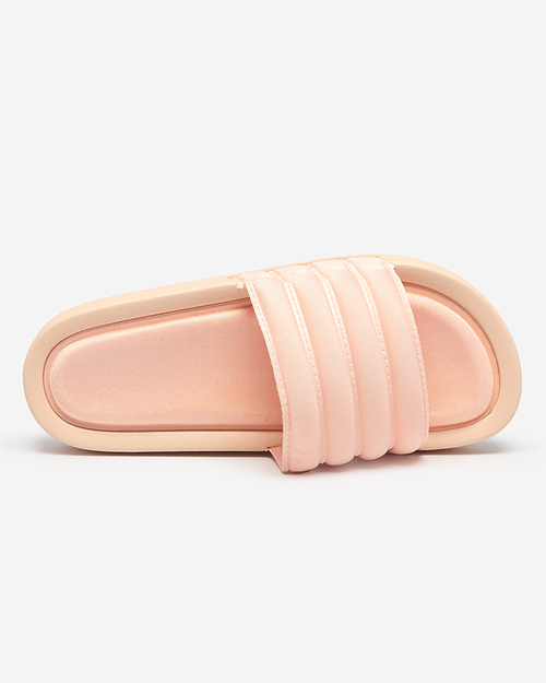 Жіночі шльопанці кольору пудра Lenira