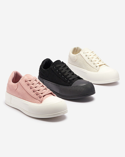 Růžové dámské semišové tenisky Zeobic- Footwear