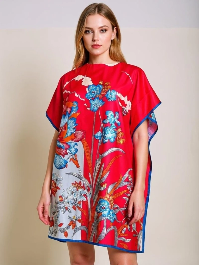 Pareo šaty ke kolenům Royalfashion Calista – vícebarevná elegance